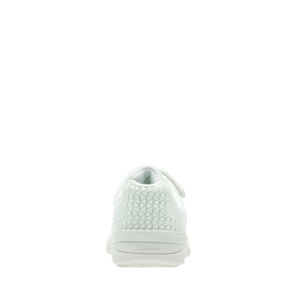 Clarks Girls Award Blaze Kid Trainers White | CA-4763921